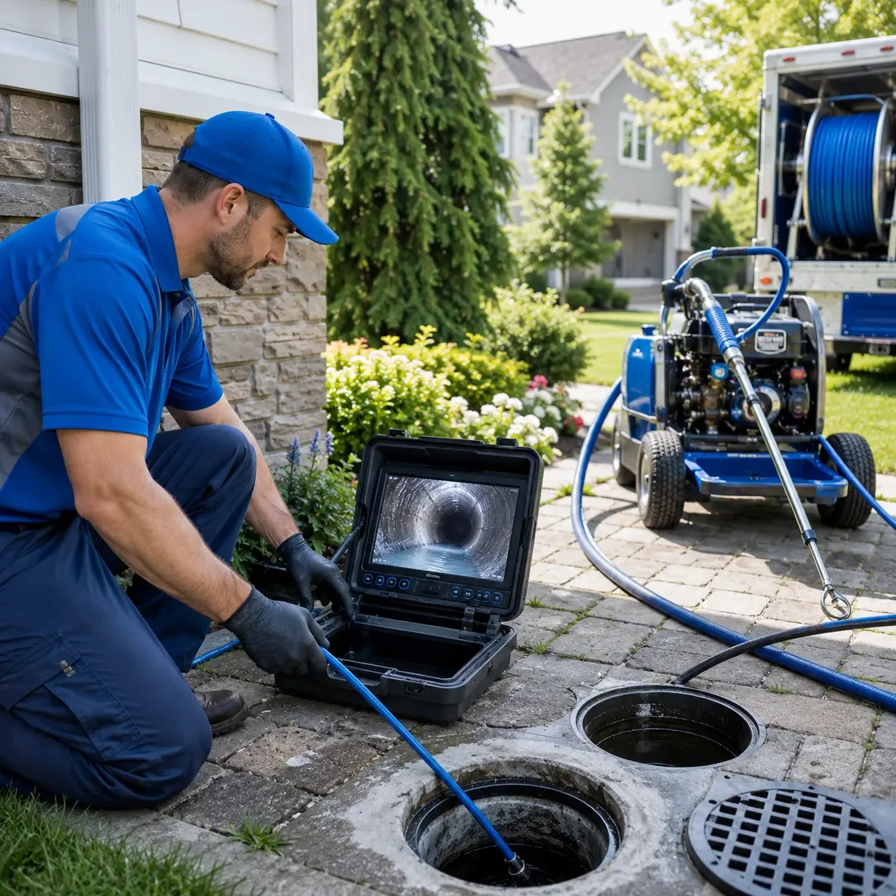 Outdoor drain cleaning professionals serving Newmarket, NH