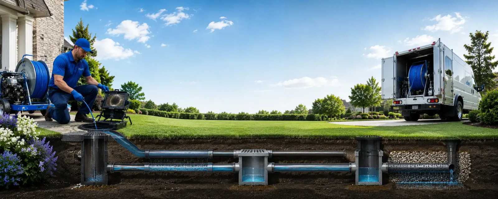 Outdoor drain cleaning information for Newmarket, NH